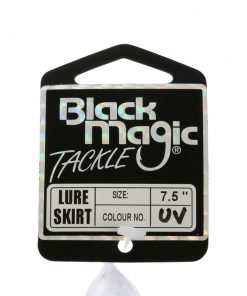 Black Magic Lure Skirt 7.5in UV White