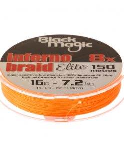 Black Magic Inferno Braid Elite 8X Hi-Viz Orange