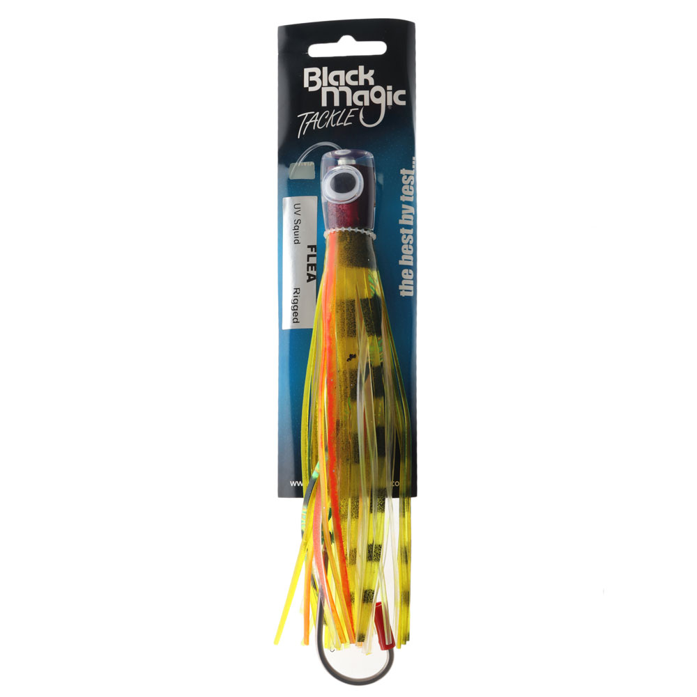 Black Magic Flea Tuna Lure 200mm - Single Rigged UV Squid