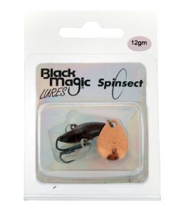 Black Magic Spinsect Spinning Lure Blood Grub 12g