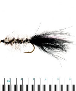 Black Magic Woolly Bugger Trout Fly Black Size B04 Qty 1