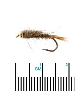 Black Magic Goldbead Hare And Copper Trout Fly Size B12 Qty 1