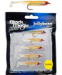 Black Magic Jellybean Lure 5cm Goldie Qty 5