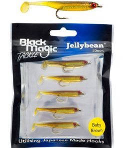 Black Magic Jellybean Lure 5cm Baby Brown Qty 5