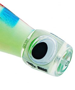 Black Magic Maggot Tuna Lure - Super Lumo Rigged