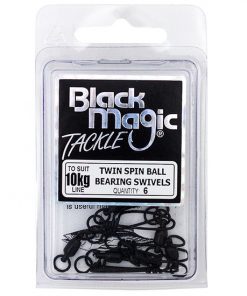 Black Magic Twin Spin Ball Bearing Game Swivels