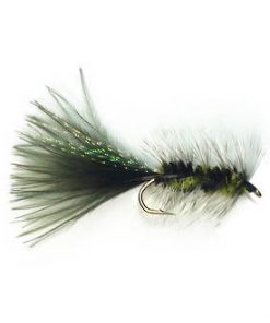 Black Magic Woolly Bugger Trout Fly Black Size B06 Qty 1