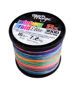 Black Magic Rainbow Braid Elite Bulk Spool 3000m