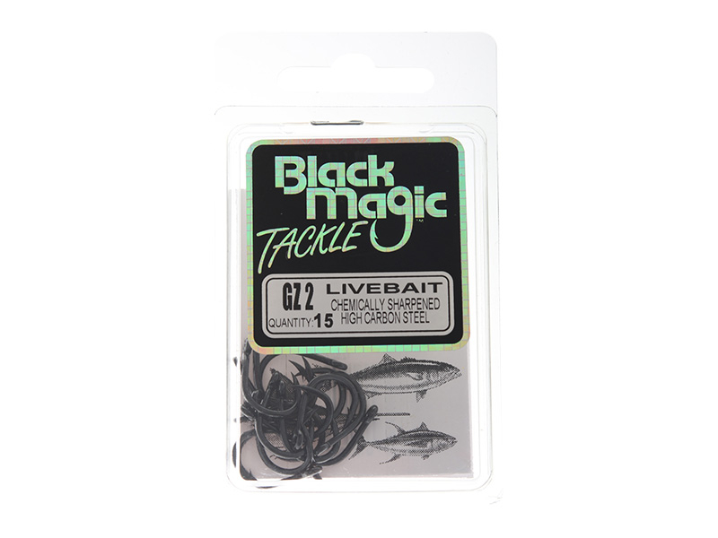 Black Magic GZ Live Bait Hook Value Pack Size 02 Qty 15