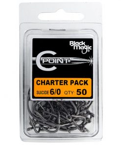 Black Magic C-Point Suicide Hooks Charter Pack 6/0 Qty 50