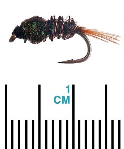 Black Magic Halfback Nymph Trout Fly A14 Qty 1