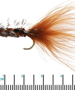 Black Magic Woolly Bugger Trout Fly Brown Size B06 Qty 1