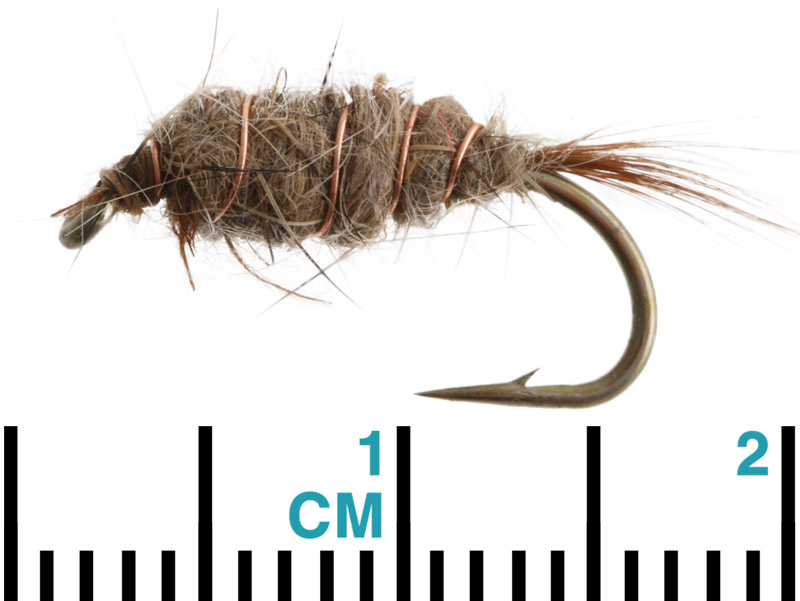 Black Magic Hare And Copper Nymph Trout Fly A10 Qty 1