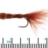 Black Magic Damsel Nymph Vinyl Rib Trout Fly Brown B10 Qty 1