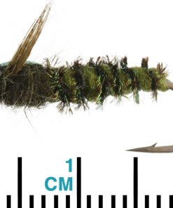 Black Magic Olive Dragonfly Nymph Trout Fly B10