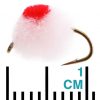Black Magic Unweighted Mini Globug Trout Fly Champ Red A14