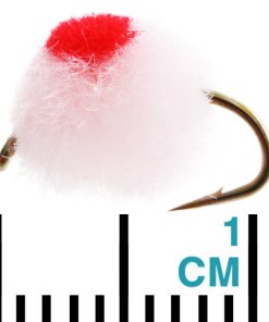 Black Magic Unweighted Mini Globug Trout Fly Champ Red A14