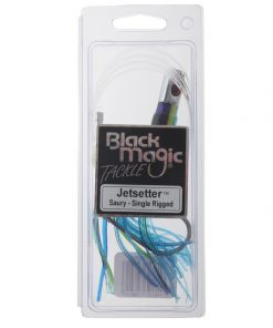 Black Magic Jetsetter Lure - Single Rigged Saury