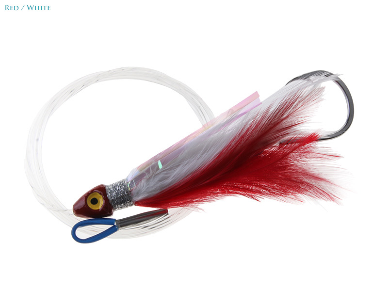 Black Magic Saltwater Chicken Feathered Game Lure - Double Hook - Image 5